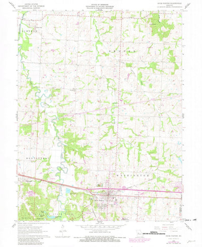 United States Geological Survey Knob Noster, MO (1962, 24000-Scale) digital map