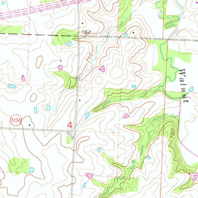United States Geological Survey Knob Noster, MO (1962, 24000-Scale) digital map