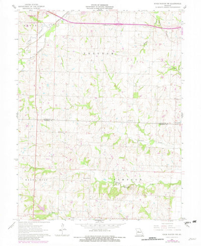 United States Geological Survey Knob Noster NW, MO (1961, 24000-Scale) digital map