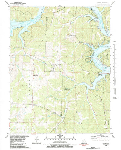 United States Geological Survey Knobby, MO (1983, 24000-Scale) digital map
