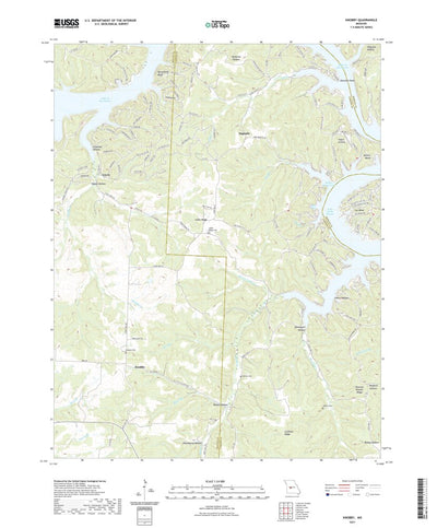 United States Geological Survey Knobby, MO (2021, 24000-Scale) digital map