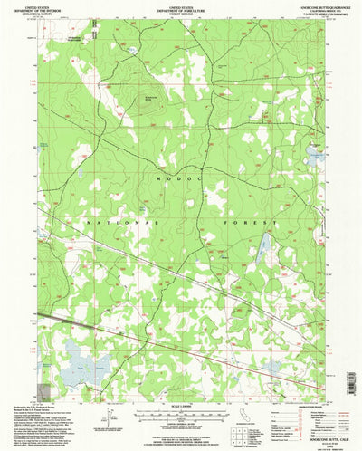 United States Geological Survey Knobcone Butte, CA (1993, 24000-Scale) digital map