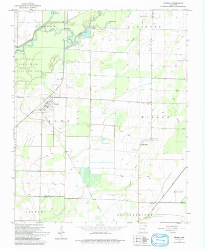 United States Geological Survey Knobel, AR (1964, 24000-Scale) digital map