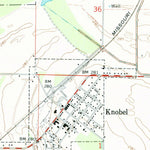 United States Geological Survey Knobel, AR (1964, 24000-Scale) digital map
