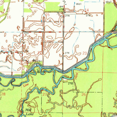 United States Geological Survey Knobel, AR-MO (1967, 62500-Scale) digital map
