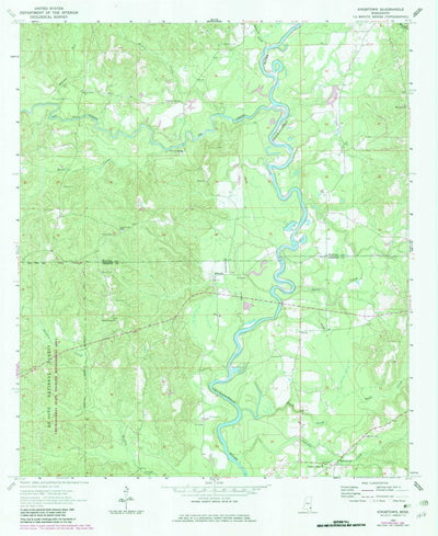 United States Geological Survey Knobtown, MS (1964, 24000-Scale) digital map