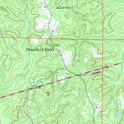 United States Geological Survey Knobtown, MS (1964, 24000-Scale) digital map