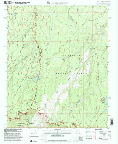 United States Geological Survey Knoll Lake, AZ (1998, 24000-Scale) digital map