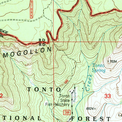 United States Geological Survey Knoll Lake, AZ (1998, 24000-Scale) digital map