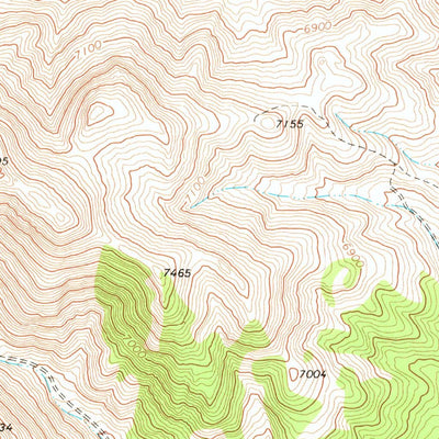 United States Geological Survey Knoll Mountain SE, NV (1968, 24000-Scale) digital map