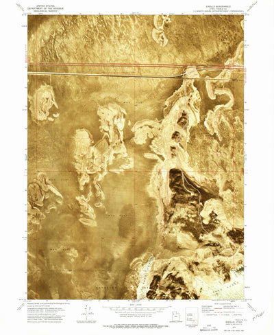 United States Geological Survey Knolls, UT (1973, 24000-Scale) digital map