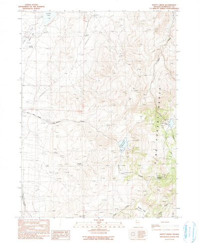 United States Geological Survey Knott Creek, NV (1990, 24000-Scale) digital map
