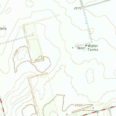 United States Geological Survey Knott SE, TX (1966, 24000-Scale) digital map