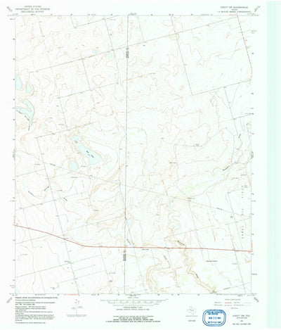 United States Geological Survey Knott SW, TX (1966, 24000-Scale) digital map