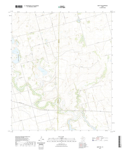 United States Geological Survey Knott SW, TX (2022, 24000-Scale) digital map