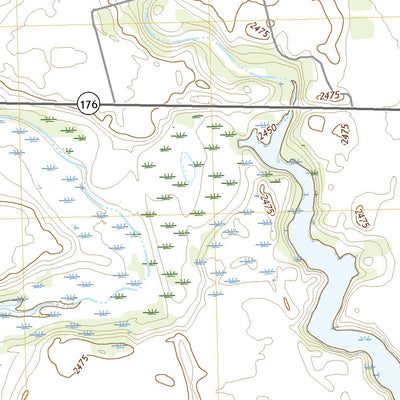 United States Geological Survey Knott SW, TX (2022, 24000-Scale) digital map