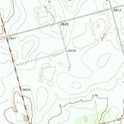 United States Geological Survey Knott, TX (1966, 24000-Scale) digital map