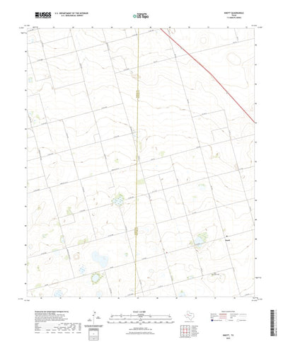 United States Geological Survey Knott, TX (2022, 24000-Scale) digital map