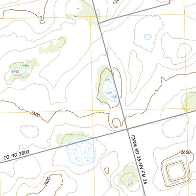 United States Geological Survey Knott, TX (2022, 24000-Scale) digital map