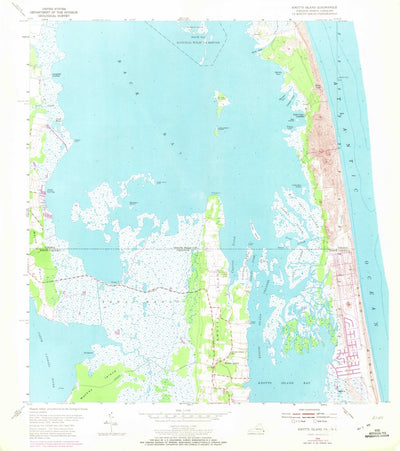 United States Geological Survey Knotts Island, NC-VA (1954, 24000-Scale) digital map