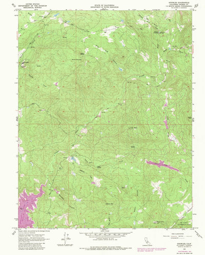 United States Geological Survey Knowles, CA (1962, 24000-Scale) digital map