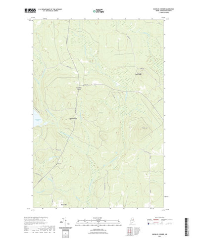 United States Geological Survey Knowles Corner, ME (2021, 24000-Scale) digital map