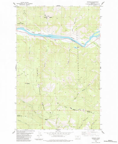 United States Geological Survey Knowles, MT (1984, 24000-Scale) digital map