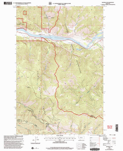 United States Geological Survey Knowles, MT (1999, 24000-Scale) digital map