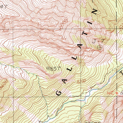 United States Geological Survey Knowles Peak, MT (1988, 24000-Scale) digital map
