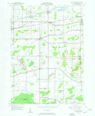 United States Geological Survey Knowlesville, NY (1950, 24000-Scale) digital map