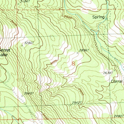 United States Geological Survey Knowlton Knob, WA (1989, 24000-Scale) digital map