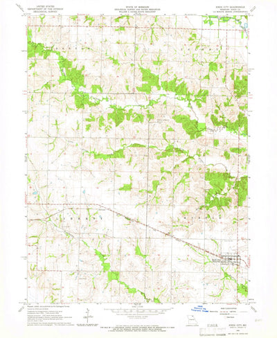 United States Geological Survey Knox City, MO (1965, 24000-Scale) digital map