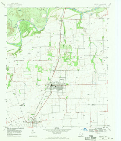 United States Geological Survey Knox City, TX (1968, 24000-Scale) digital map