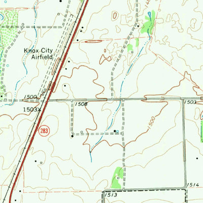 United States Geological Survey Knox City, TX (1968, 24000-Scale) digital map