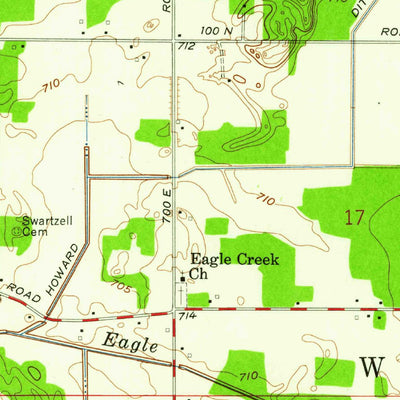 United States Geological Survey Knox East, IN (1957, 24000-Scale) digital map