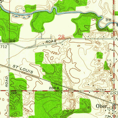 United States Geological Survey Knox East, IN (1957, 24000-Scale) digital map