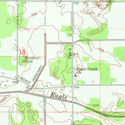 United States Geological Survey Knox East, IN (1969, 24000-Scale) digital map