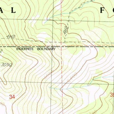 United States Geological Survey Knox Mountain, CA (1990, 24000-Scale) digital map
