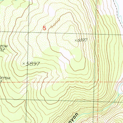 United States Geological Survey Knox Mountain, CA (1990, 24000-Scale) digital map