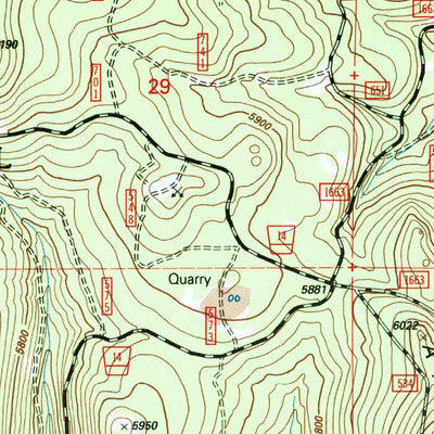 United States Geological Survey Knox Mountain, OR (1999, 24000-Scale) digital map