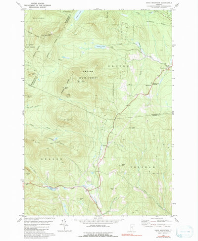 United States Geological Survey Knox Mountain, VT (1981, 24000-Scale) digital map