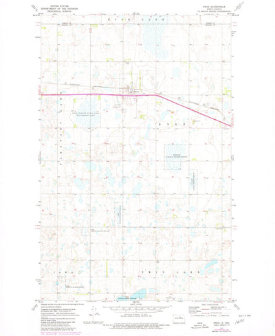 United States Geological Survey Knox, ND (1971, 24000-Scale) digital map