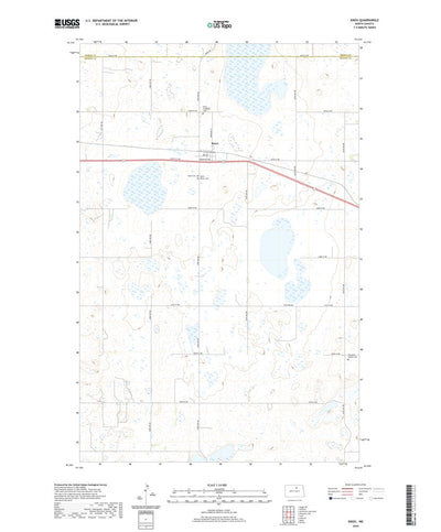 United States Geological Survey Knox, ND (2020, 24000-Scale) digital map