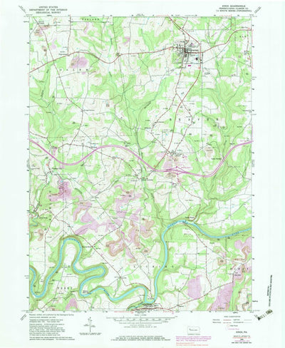 United States Geological Survey Knox, PA (1963, 24000-Scale) digital map
