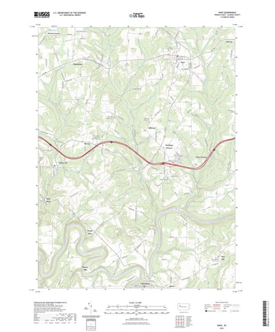 United States Geological Survey Knox, PA (2023, 24000-Scale) digital map