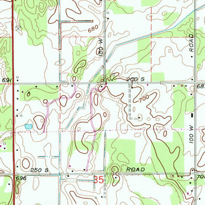 United States Geological Survey Knox West, IN (1969, 24000-Scale) digital map