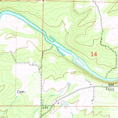 United States Geological Survey Knoxville, AR (1962, 24000-Scale) digital map