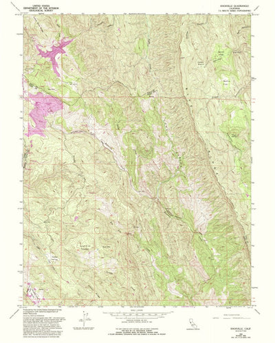 United States Geological Survey Knoxville, CA (1958, 24000-Scale) digital map