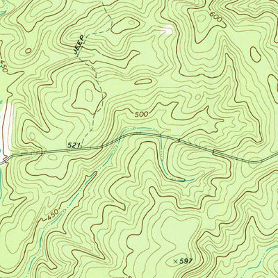United States Geological Survey Knoxville, GA (1974, 24000-Scale) digital map