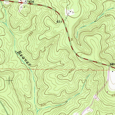 United States Geological Survey Knoxville, GA (1974, 24000-Scale) digital map